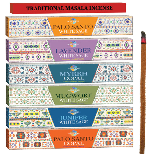 Encens Artisanal d’Exception – Coffret de 6 Essences Sacrées