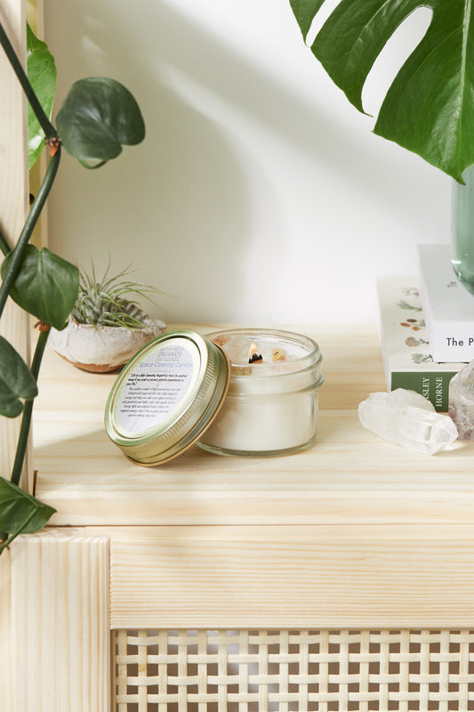 Bougie d’Intention “Space Clearing” – Purification & Renouvellement Énergétique
