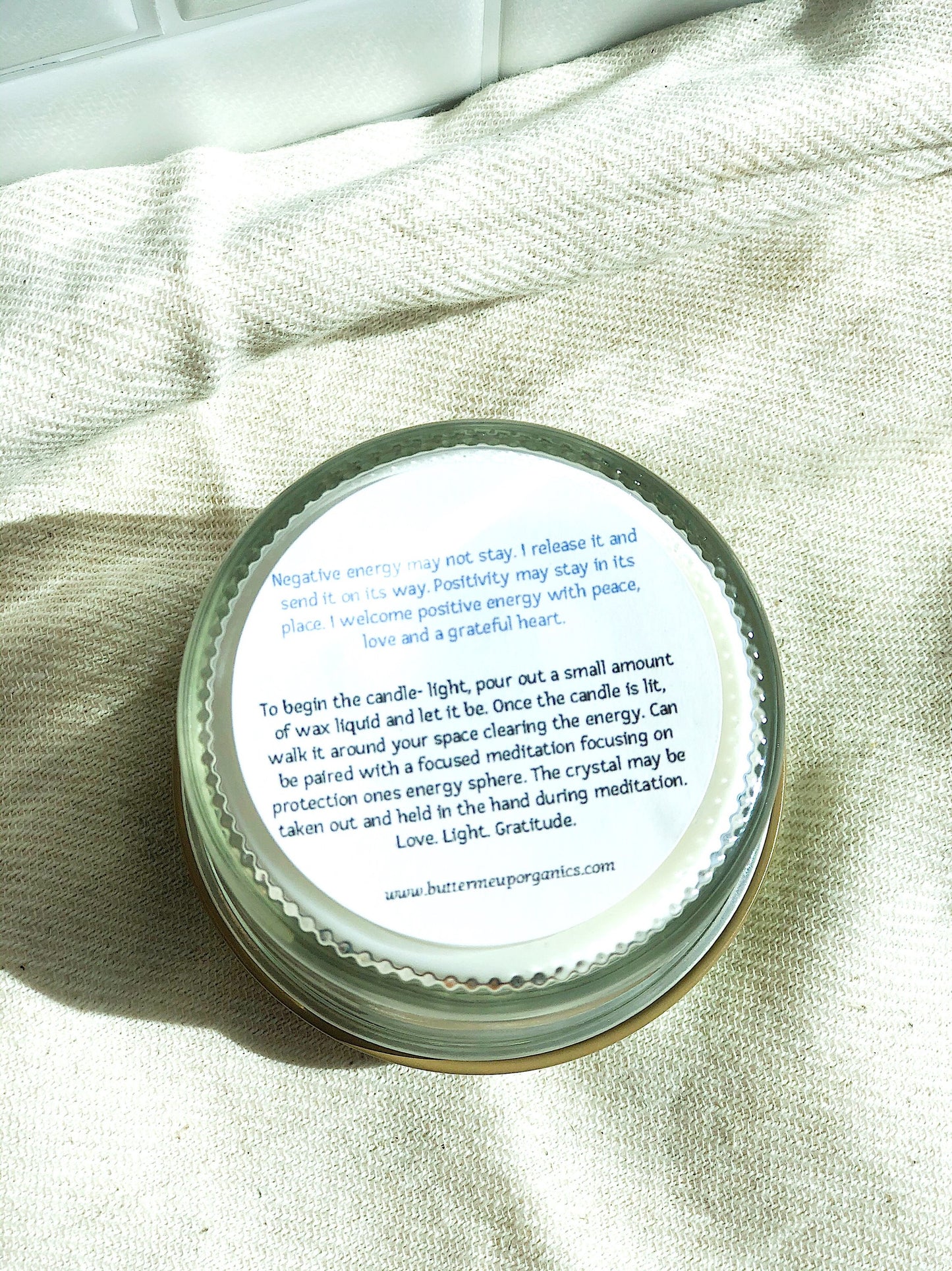 Bougie d’Intention “Space Clearing” – Purification & Renouvellement Énergétique